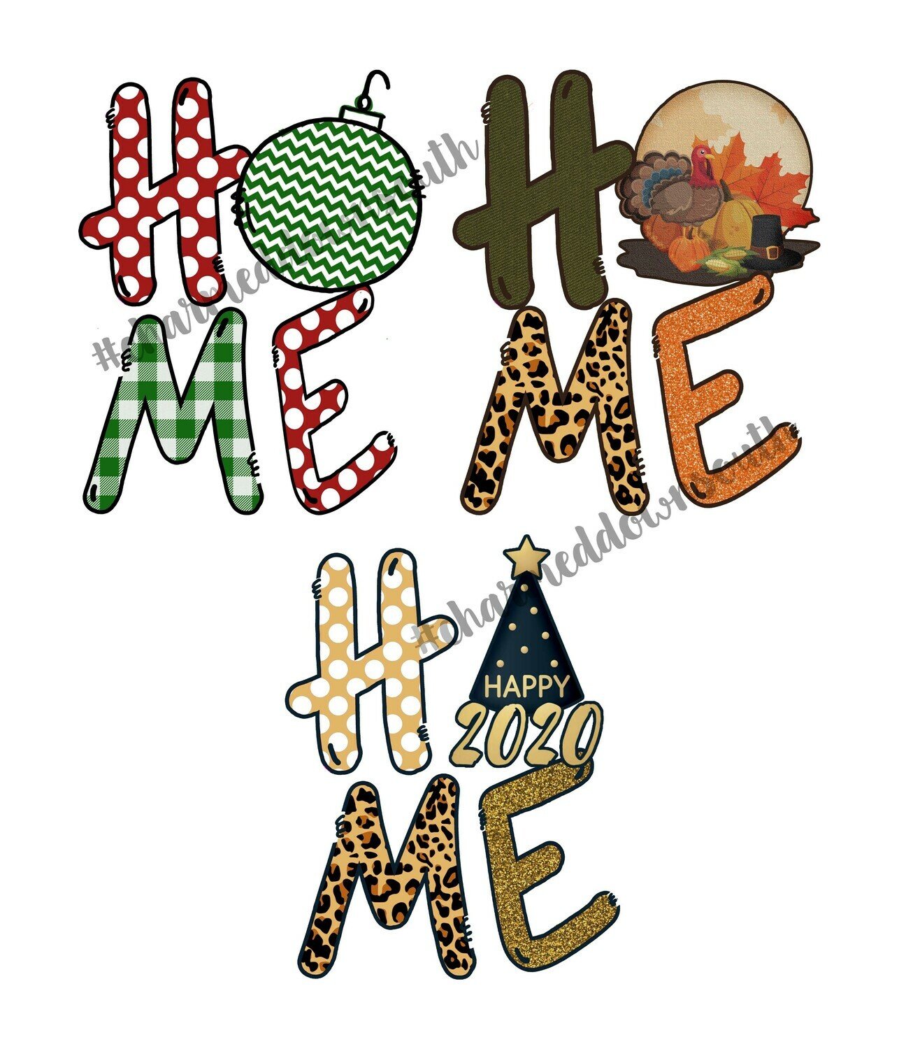 Home Fall/Christmas Digital Design Set