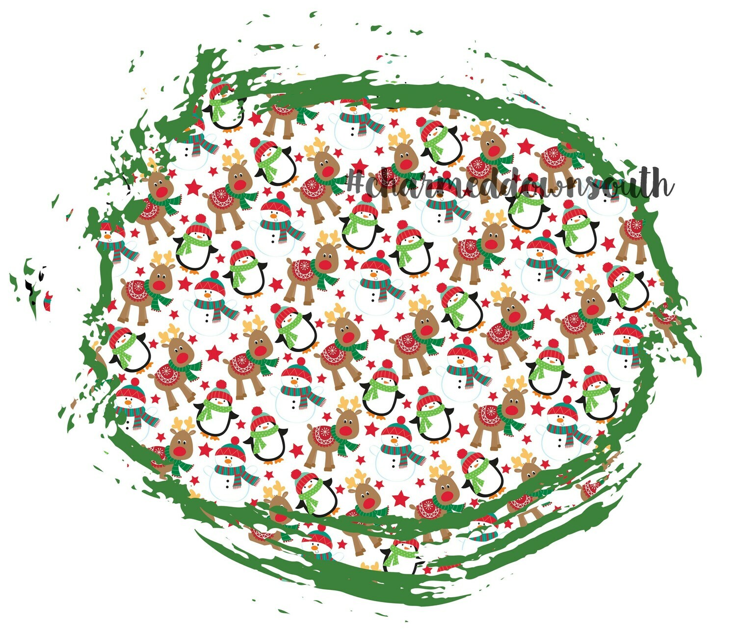 Christmas Pattern Splash Background