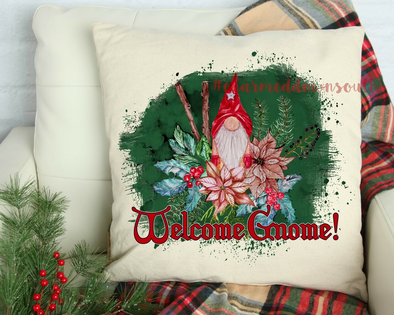 Welcome Gnome Christmas Digital Design