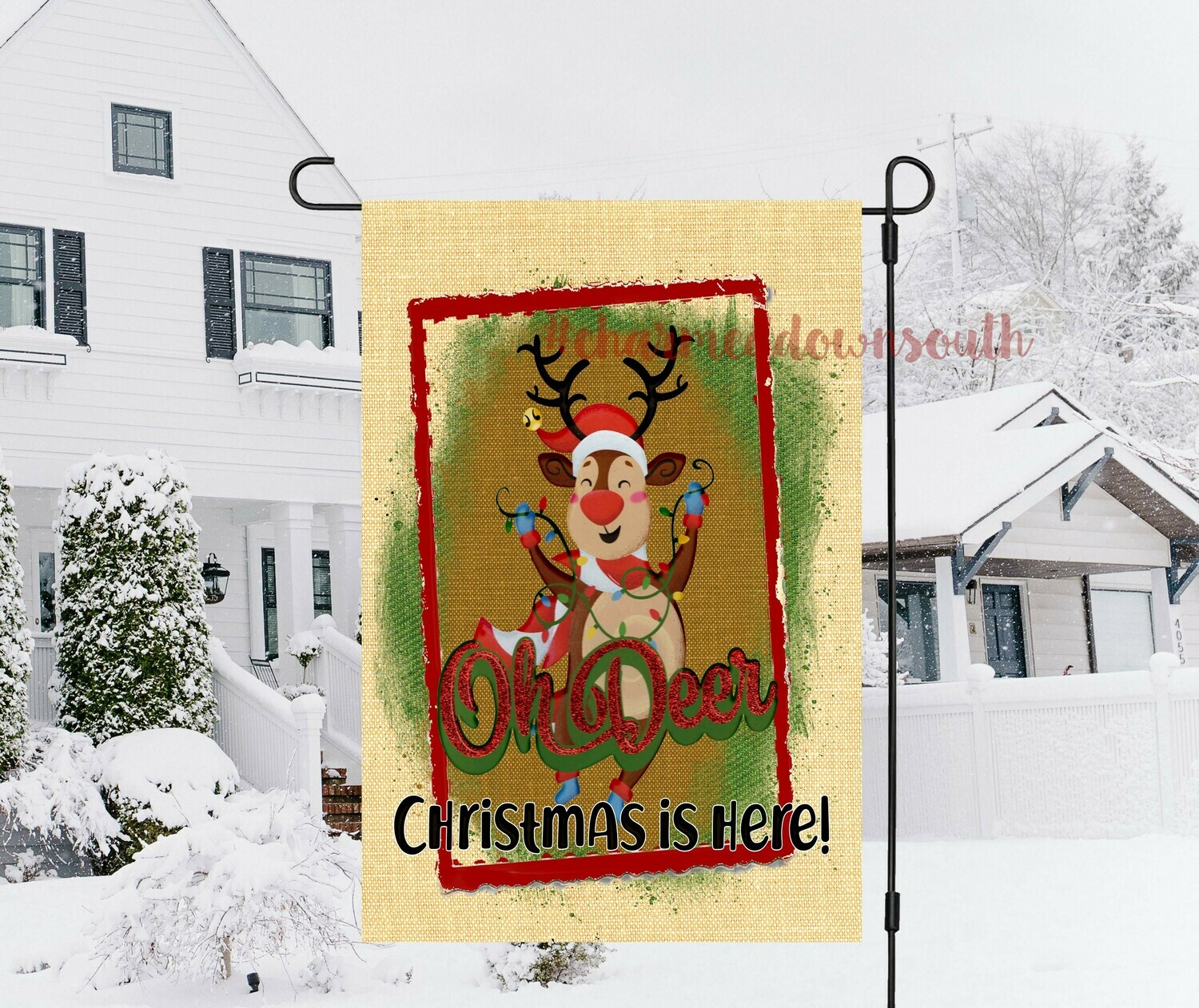 Oh Deer Christmas is Here Digital Design