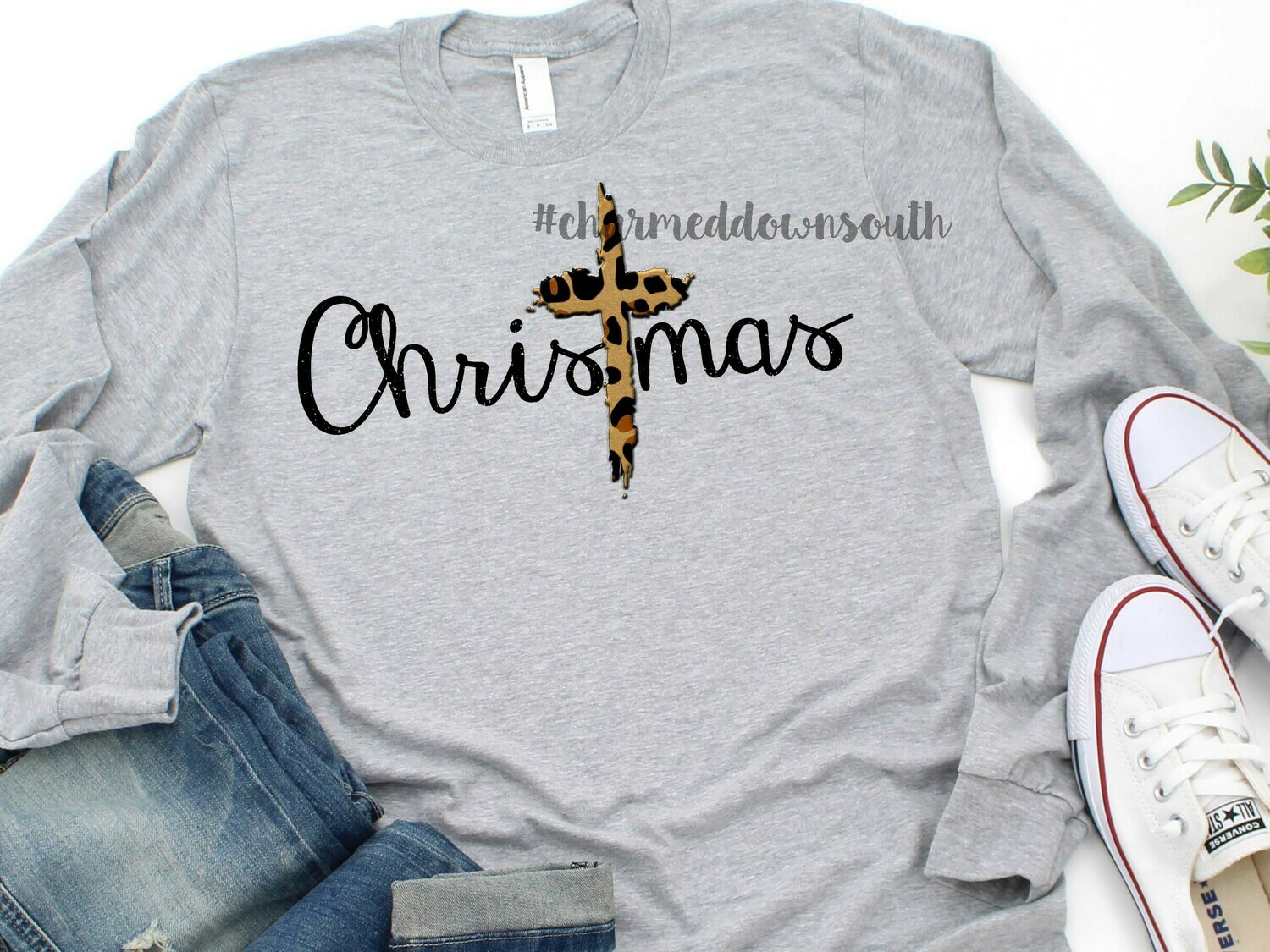 ChrisTmas Cheetah Print Digital Design