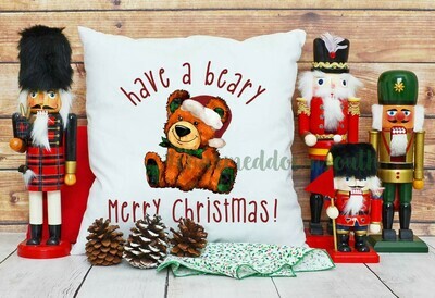 HAVE A BEARY MERRY CHRISTMAS DIGITAL DESIGN