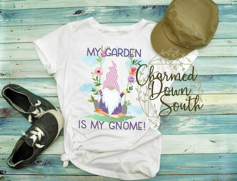 My garden is my gnome Digital Design with mock ups
