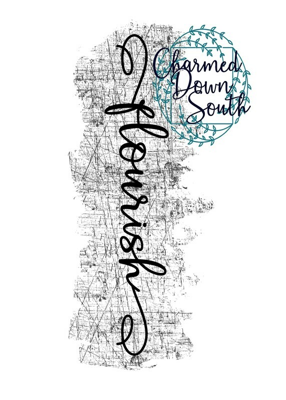 Power Word Digital Design Script Flourish