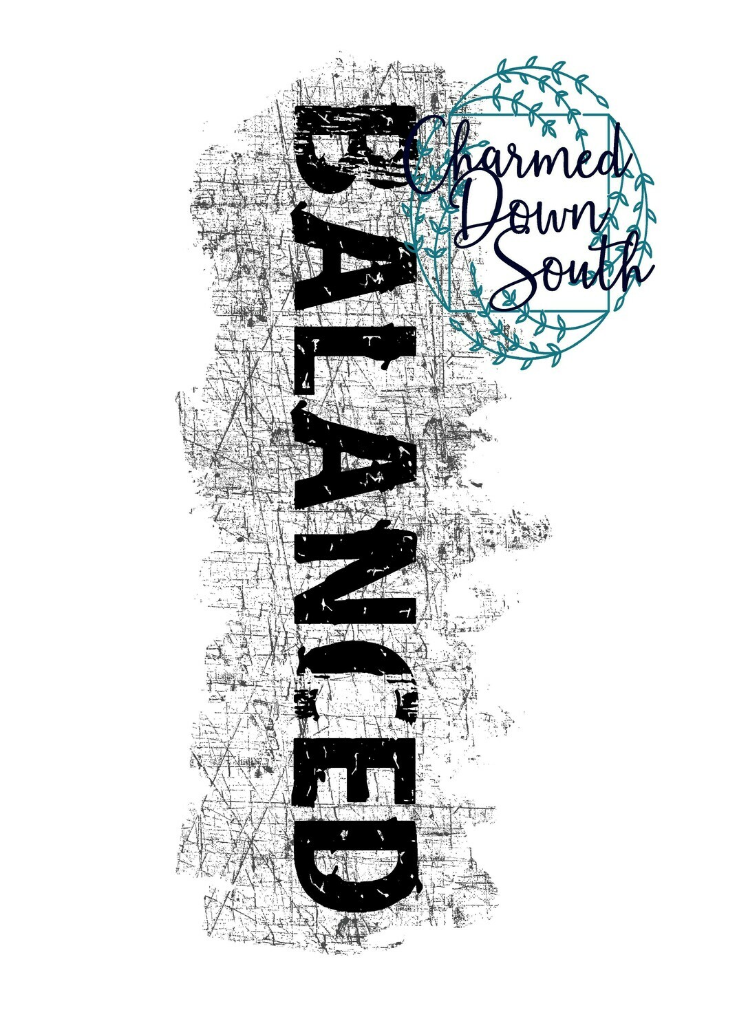 Power Word Digital Design Block Grunge Balanced