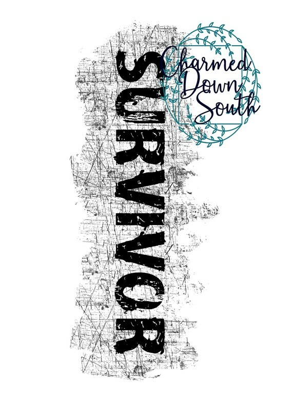 Power Word Digital Design Block Grunge Survivor