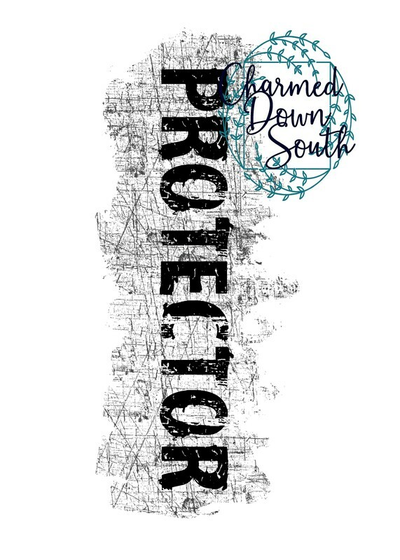Power Word Digital Design Block Grunge Protector