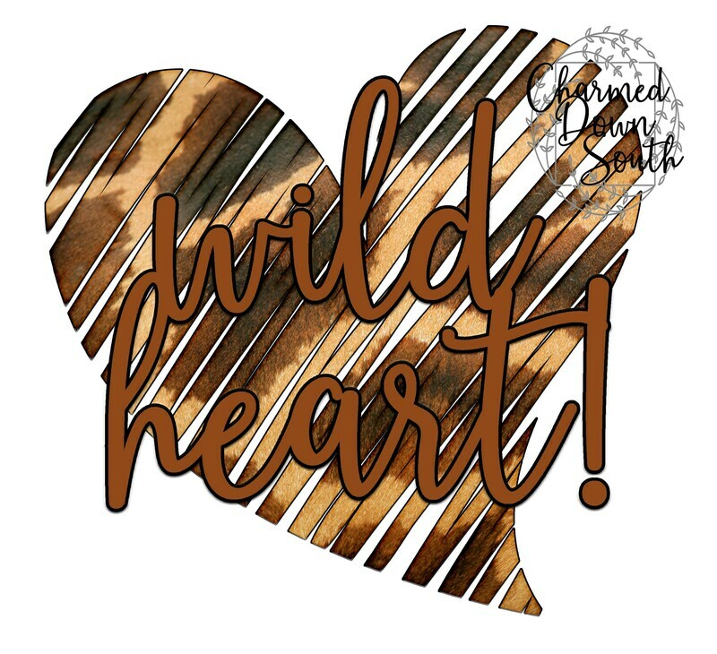 Wild Heart Giraffe Digital Design