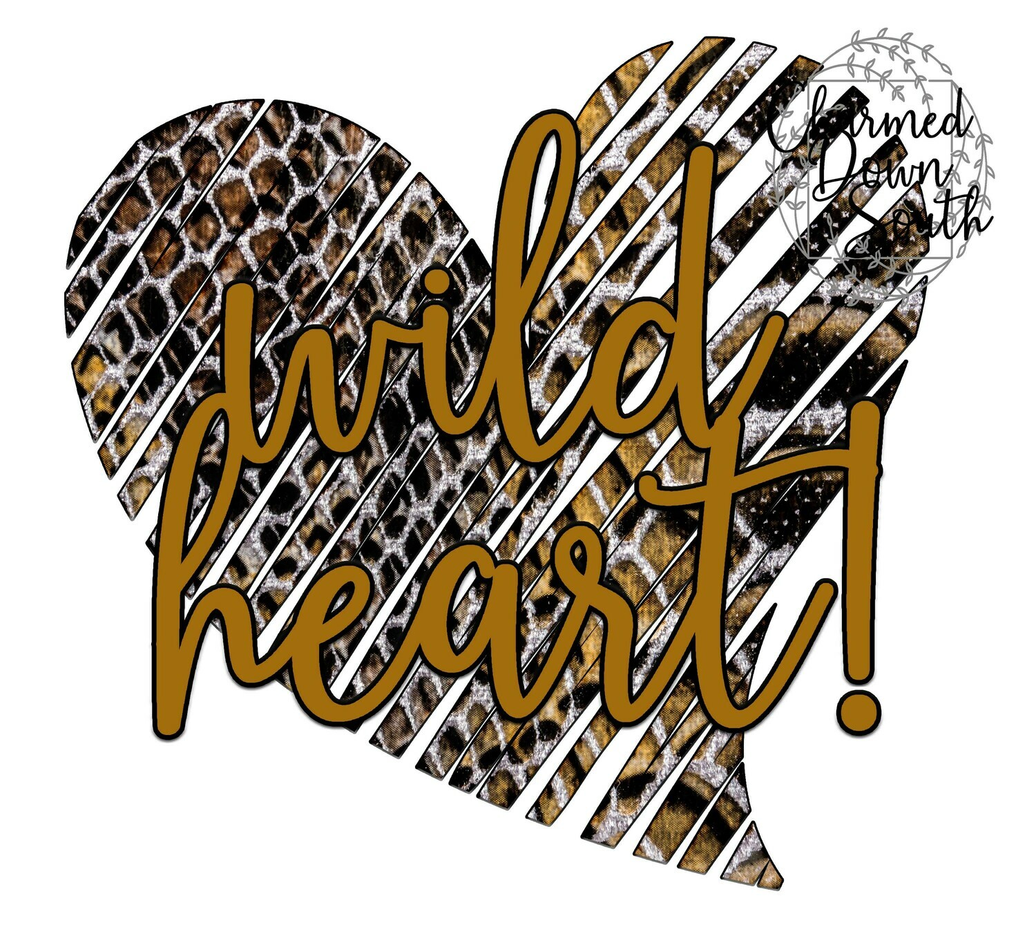 Wild Heart Snake Digital Design