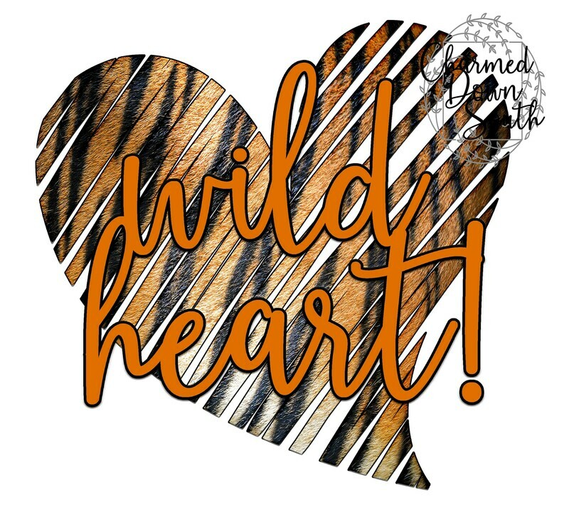 Wild Heart Tiger Digital Design