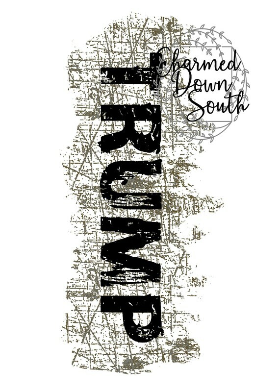 Trump Block Grunge Distressed Digital Design