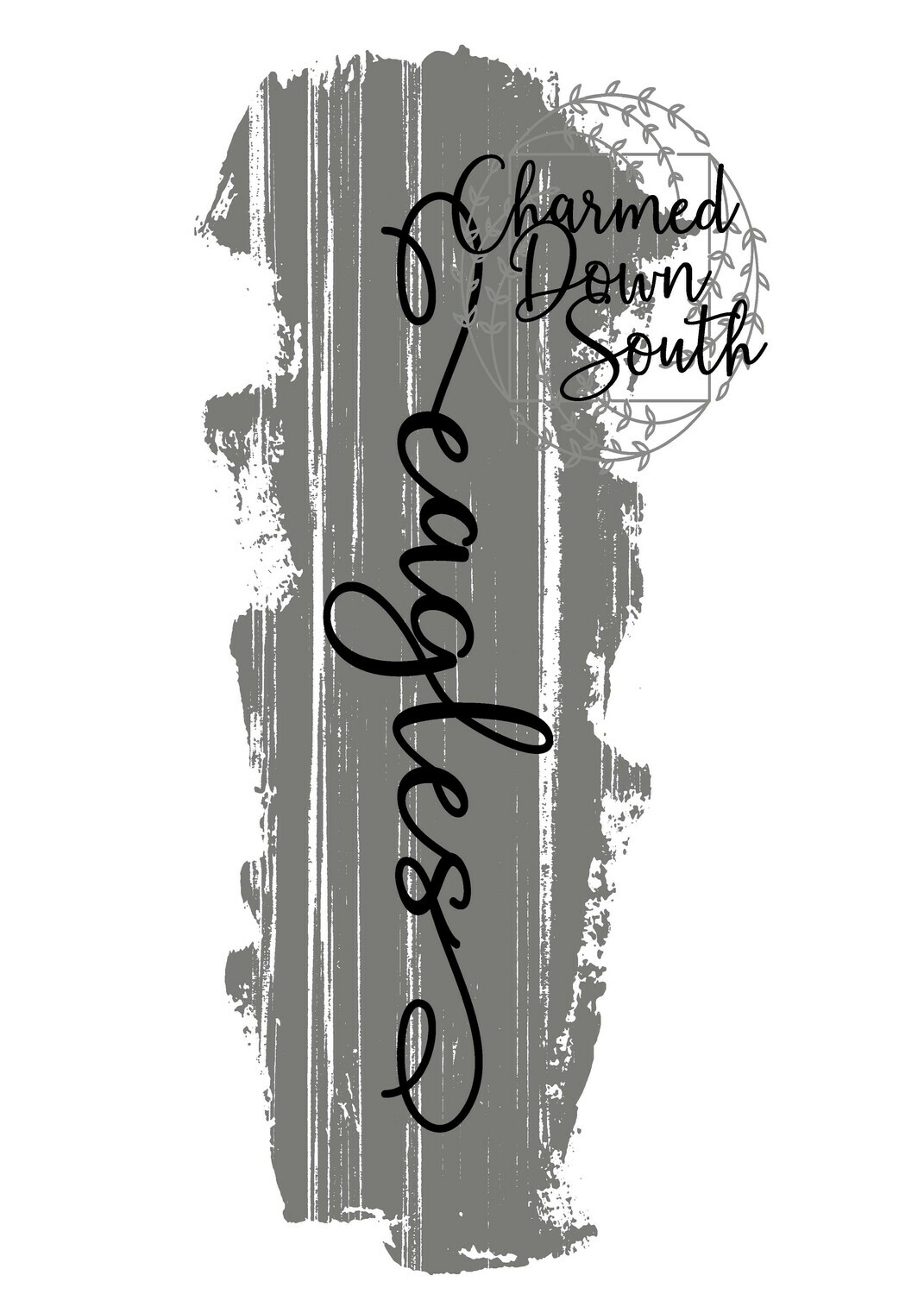 Mascot Script Grunge Design Eagles