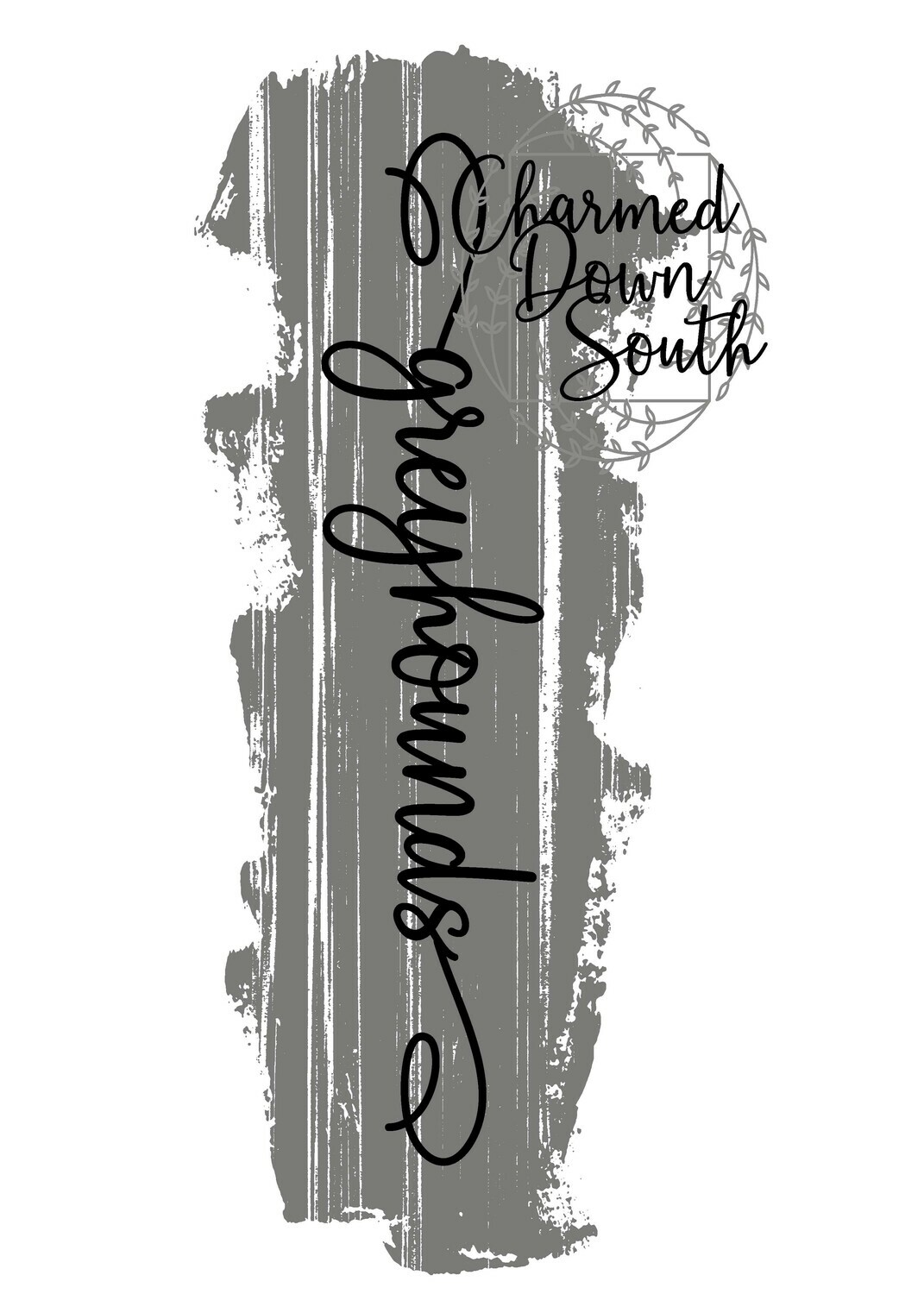 Mascot Script Grunge Design Greyhounds