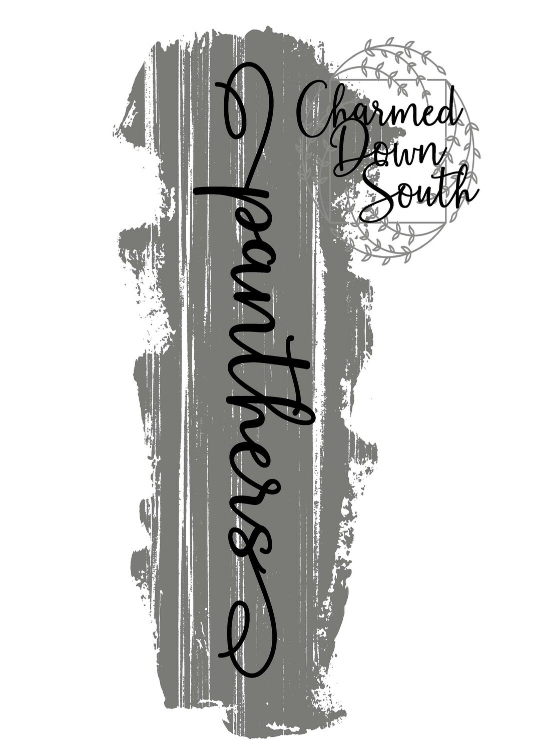 Mascot Script Grunge Design Panthers