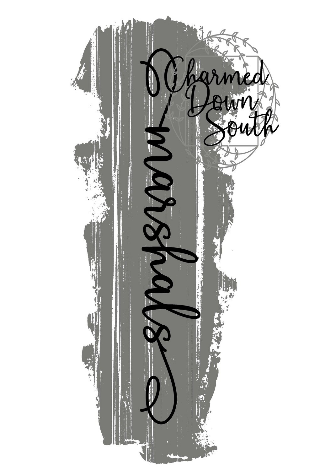 Mascot Script Grunge Design Marshals