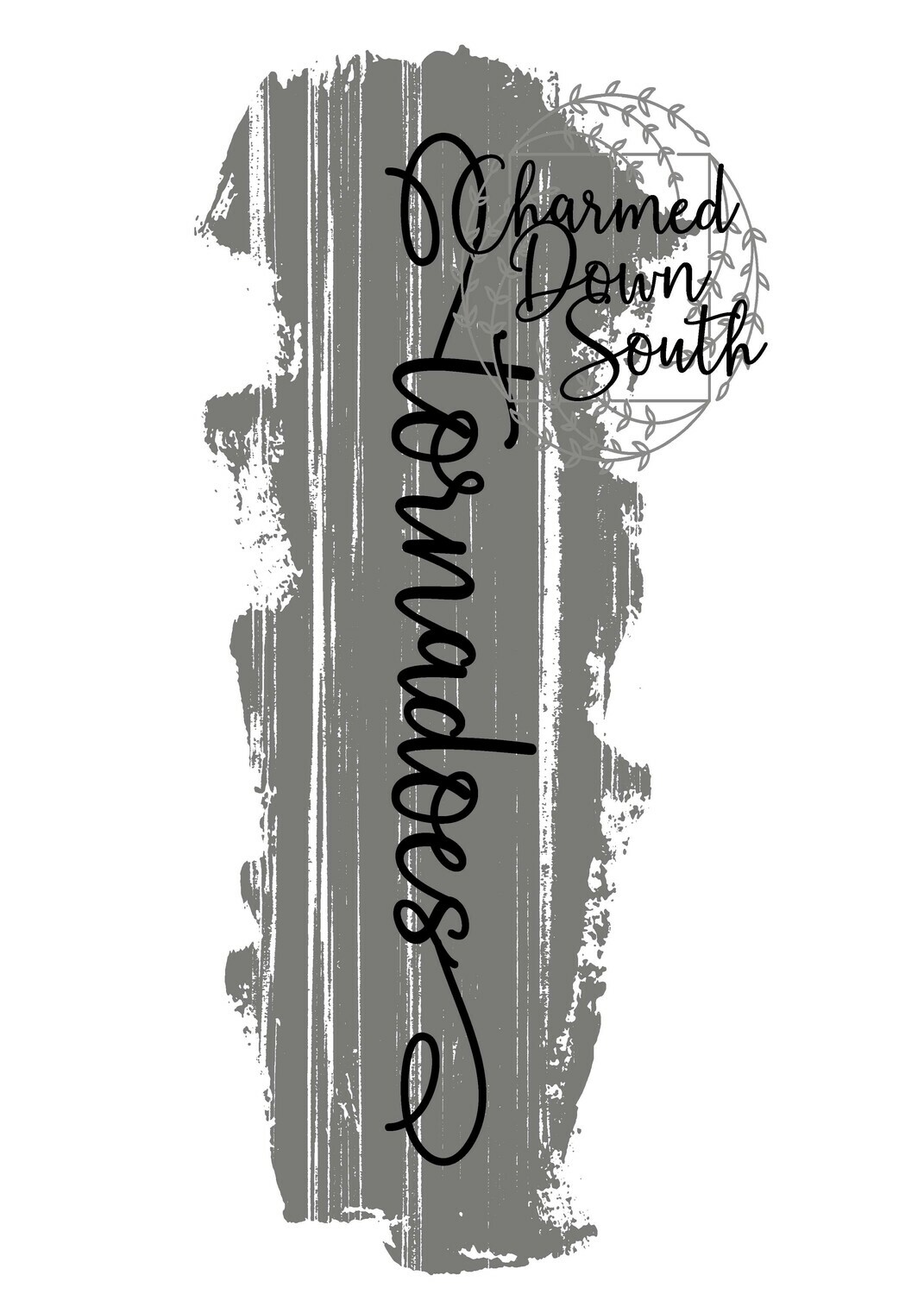 Mascot Script Grunge Design Tornadoes