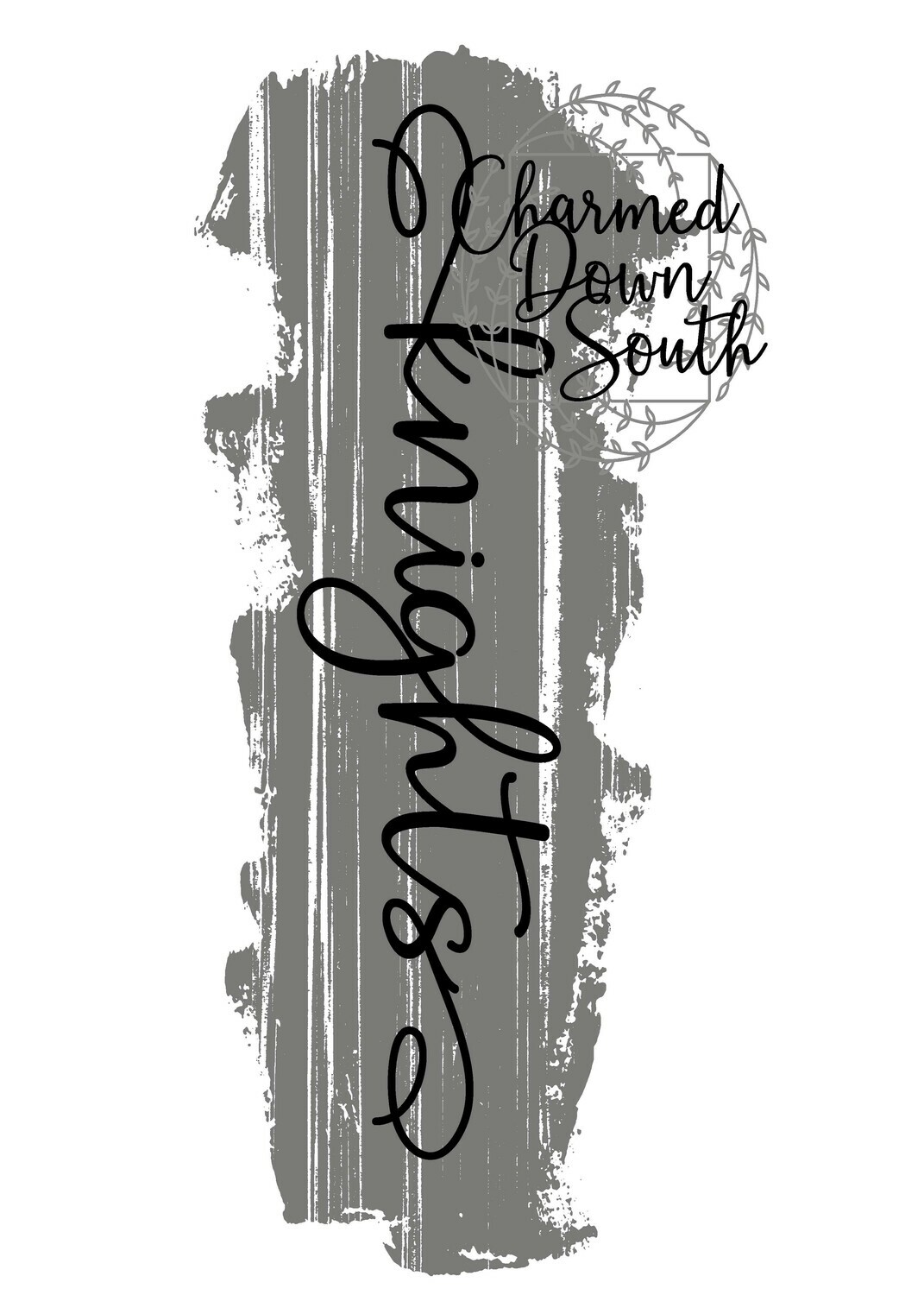 Mascot Script Grunge Design Knights