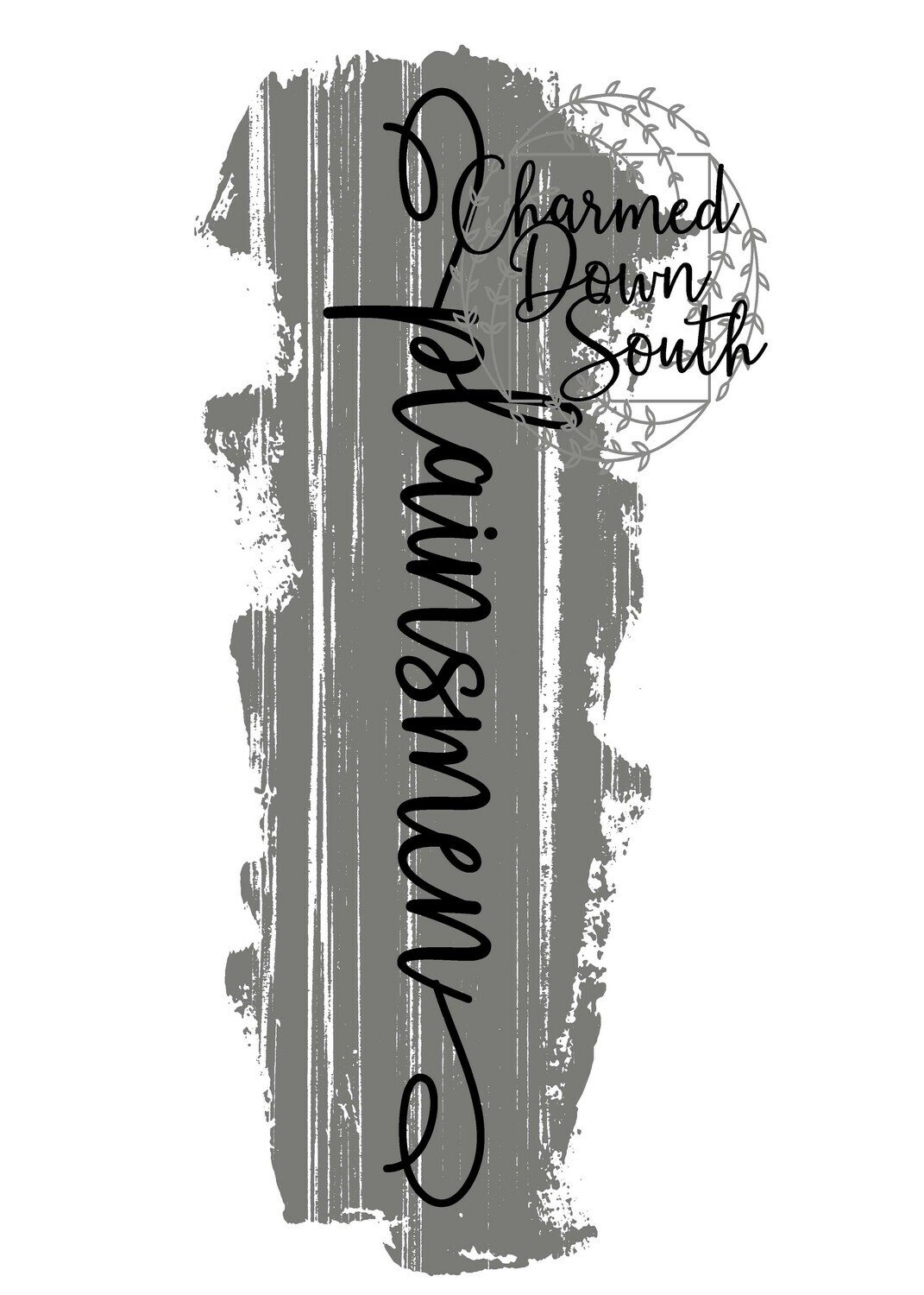 Mascot Script Grunge Design Plainsmen