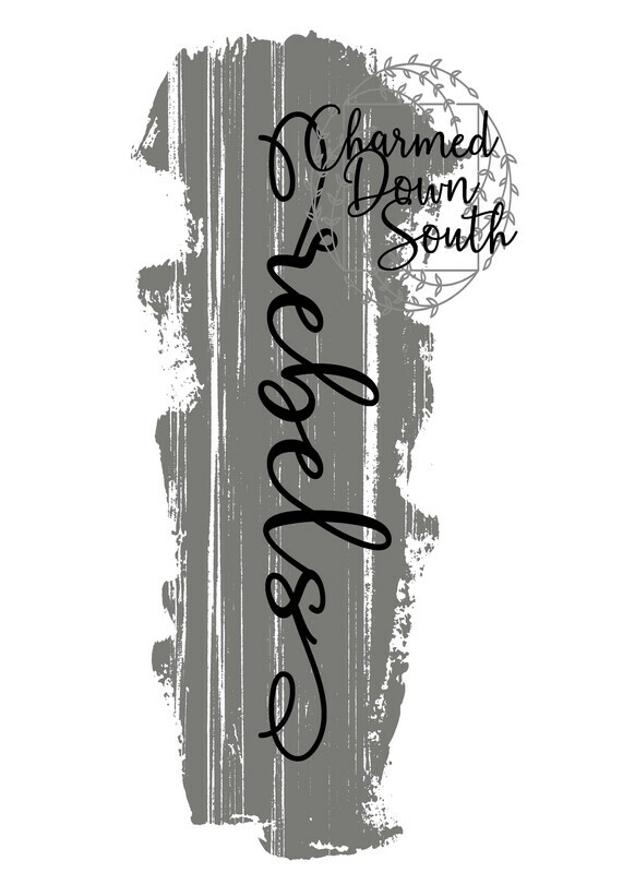 Mascot Script Grunge Design Rebels