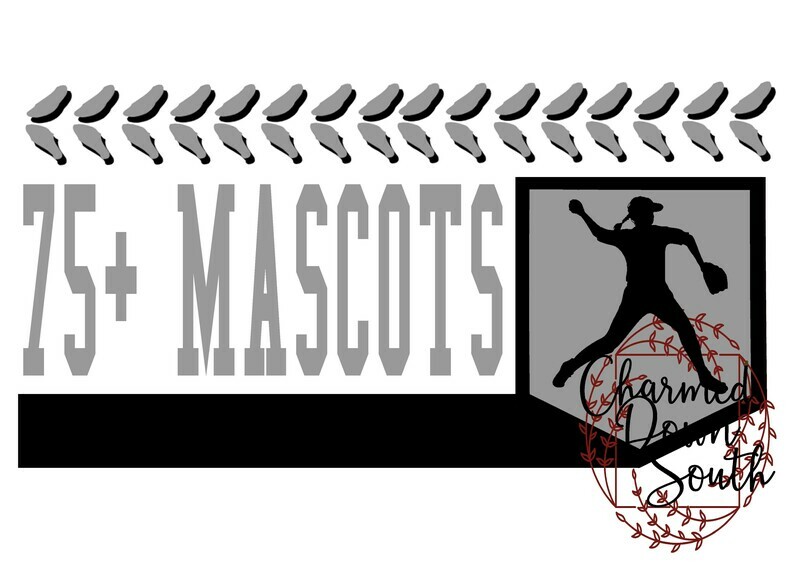 SOFTBALL Logo Mascot Set 75+ Digital Designs