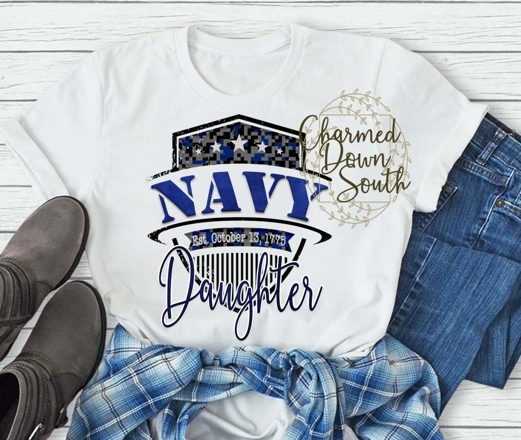 Navy Watercolor Badge Digital Design Bundle