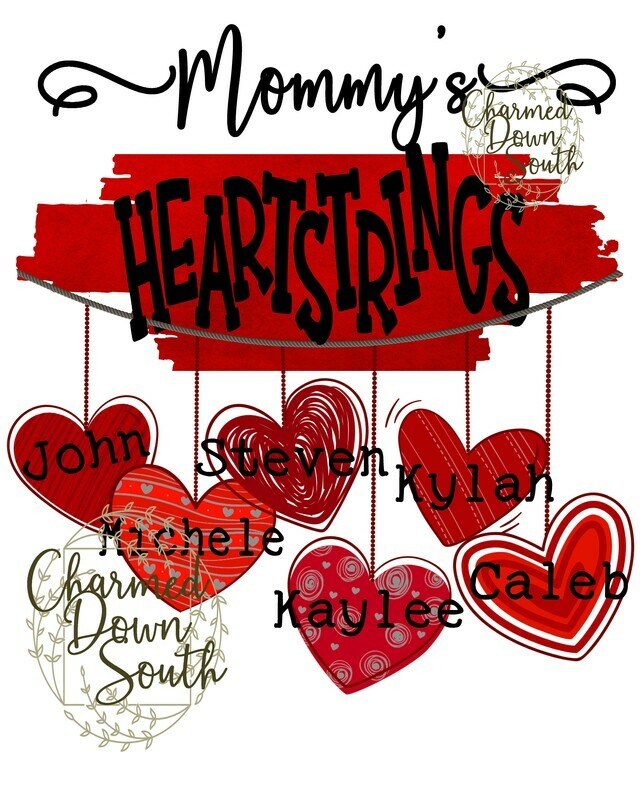 Mom&#39;s Heartstrings Elements Bundle &quot;Mom&quot; &quot;Mommy&quot; &quot;Mother&quot; Digital Design