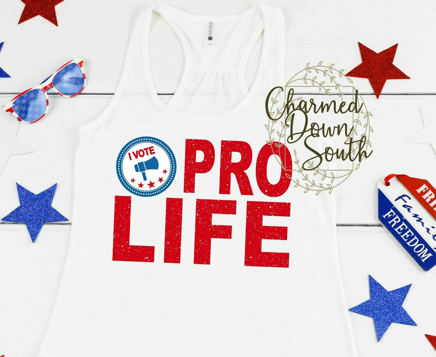 I vote pro life digital design