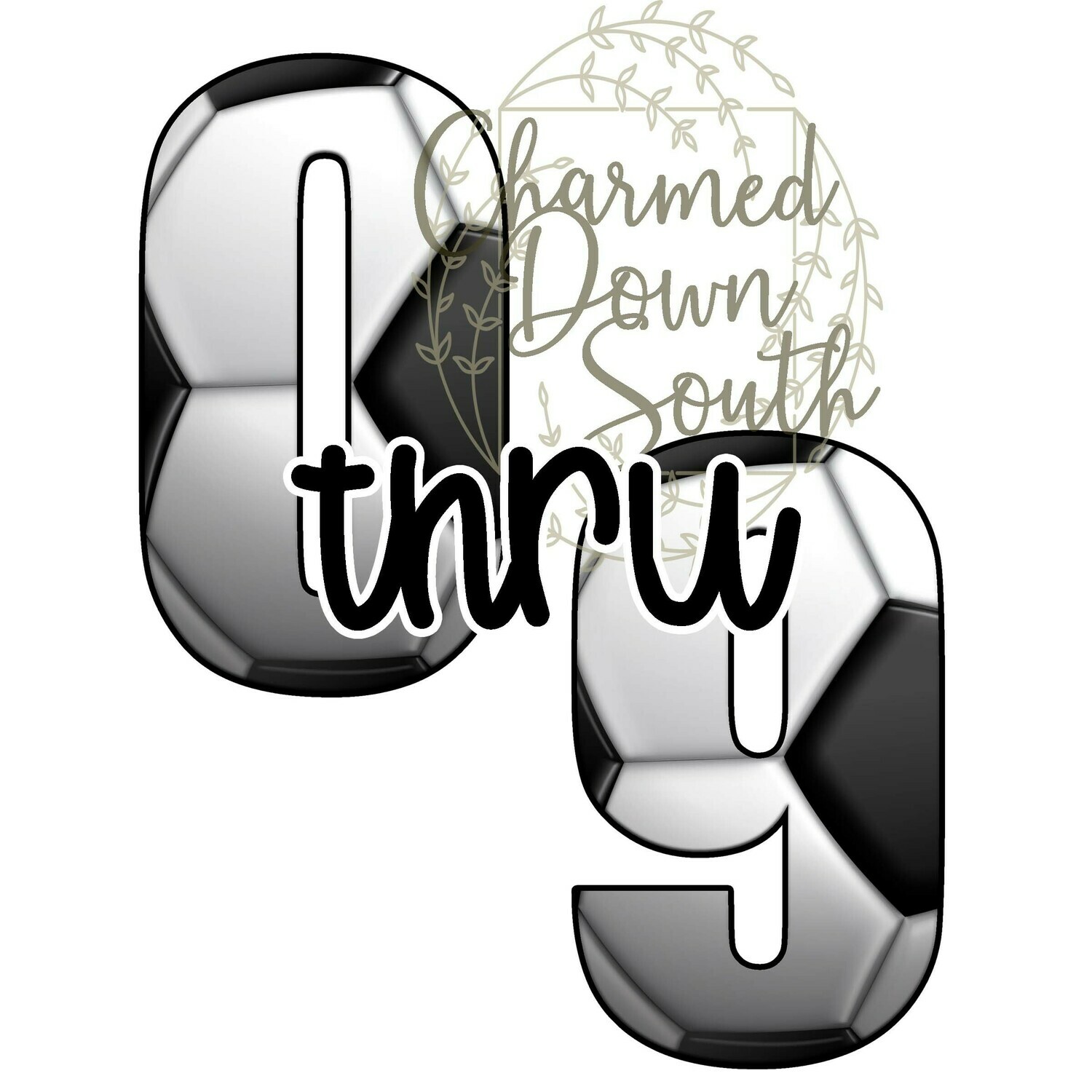 Soccer 8&quot; Number Set Digital Design