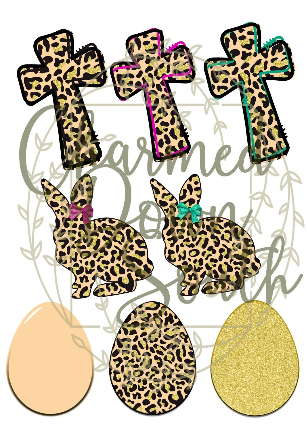 Leopard Easter Digital Design Bundle