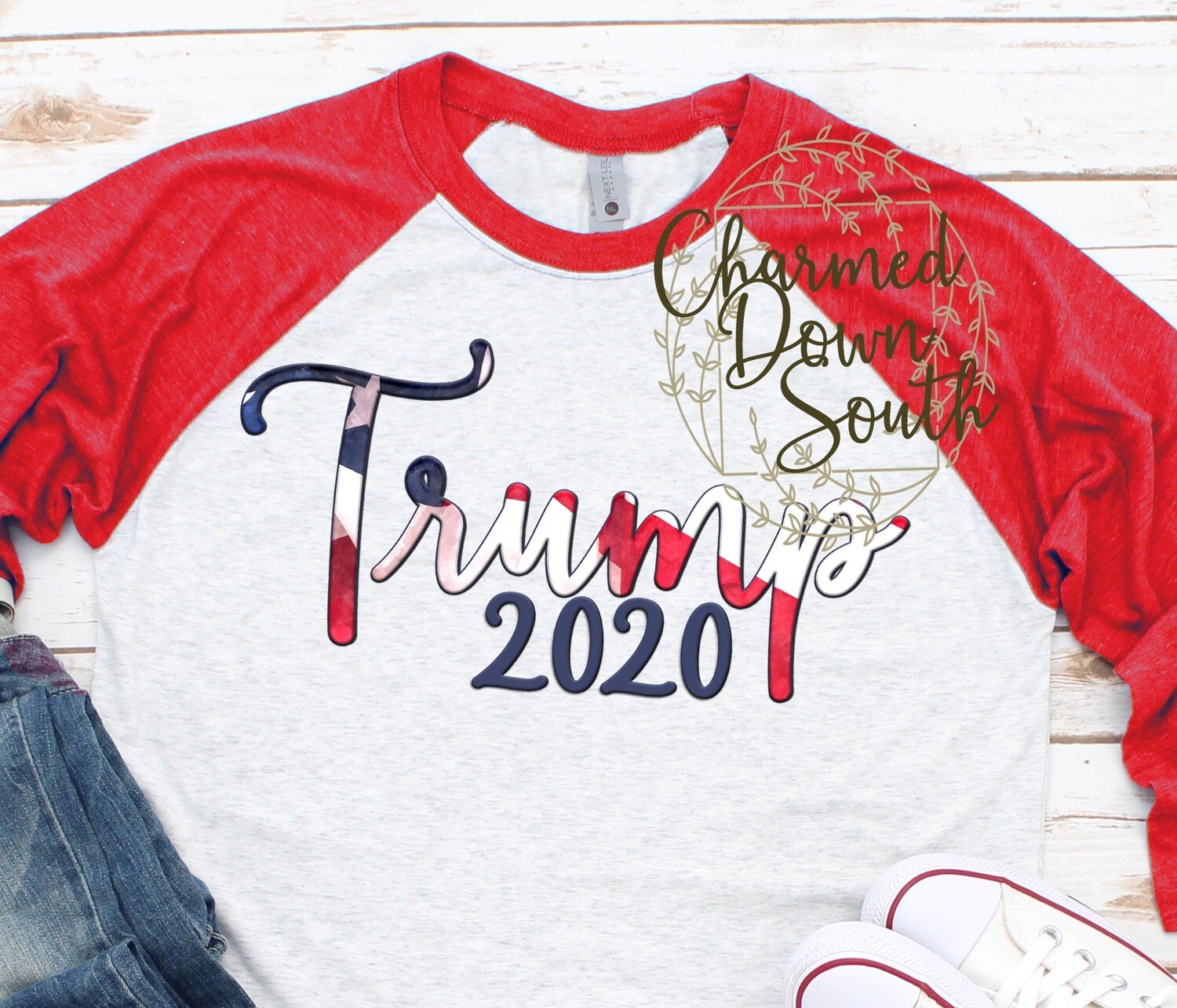 Trump 2020 Flag Digital Design