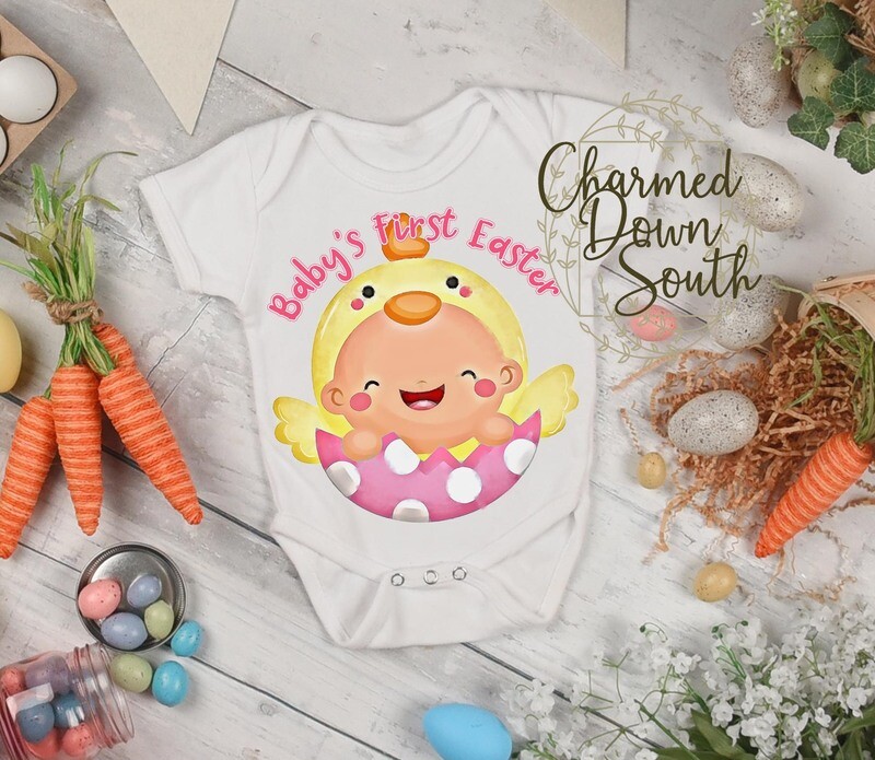 Baby Girl&#39;s First Easter Digital Design