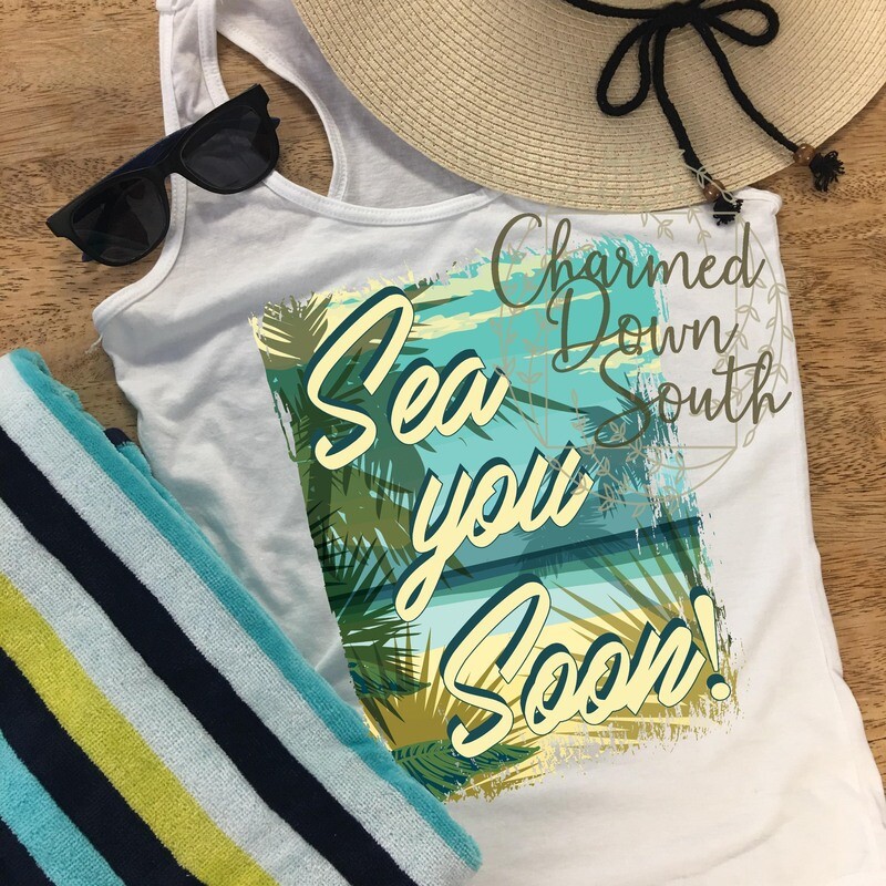 Sea you soon! Digital Design and FREE unbranded mock up
