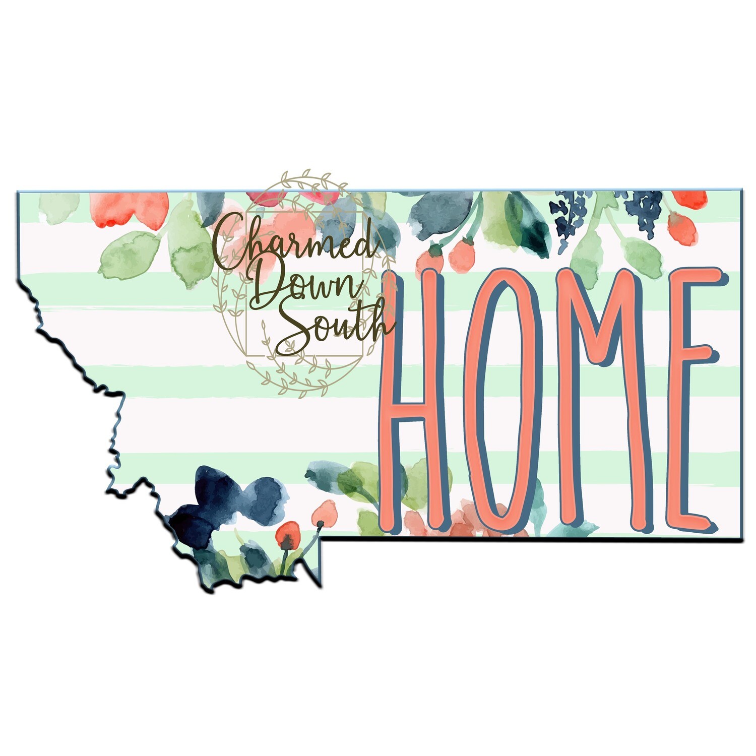 Preppy Floral Montana Home Digital Design