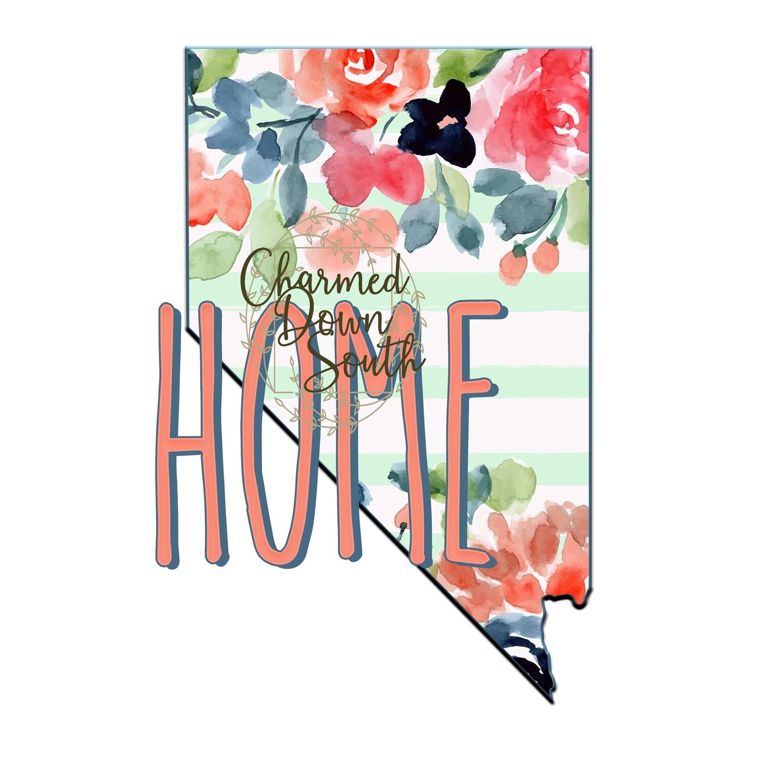 Preppy Floral Nevada Home Digital Design