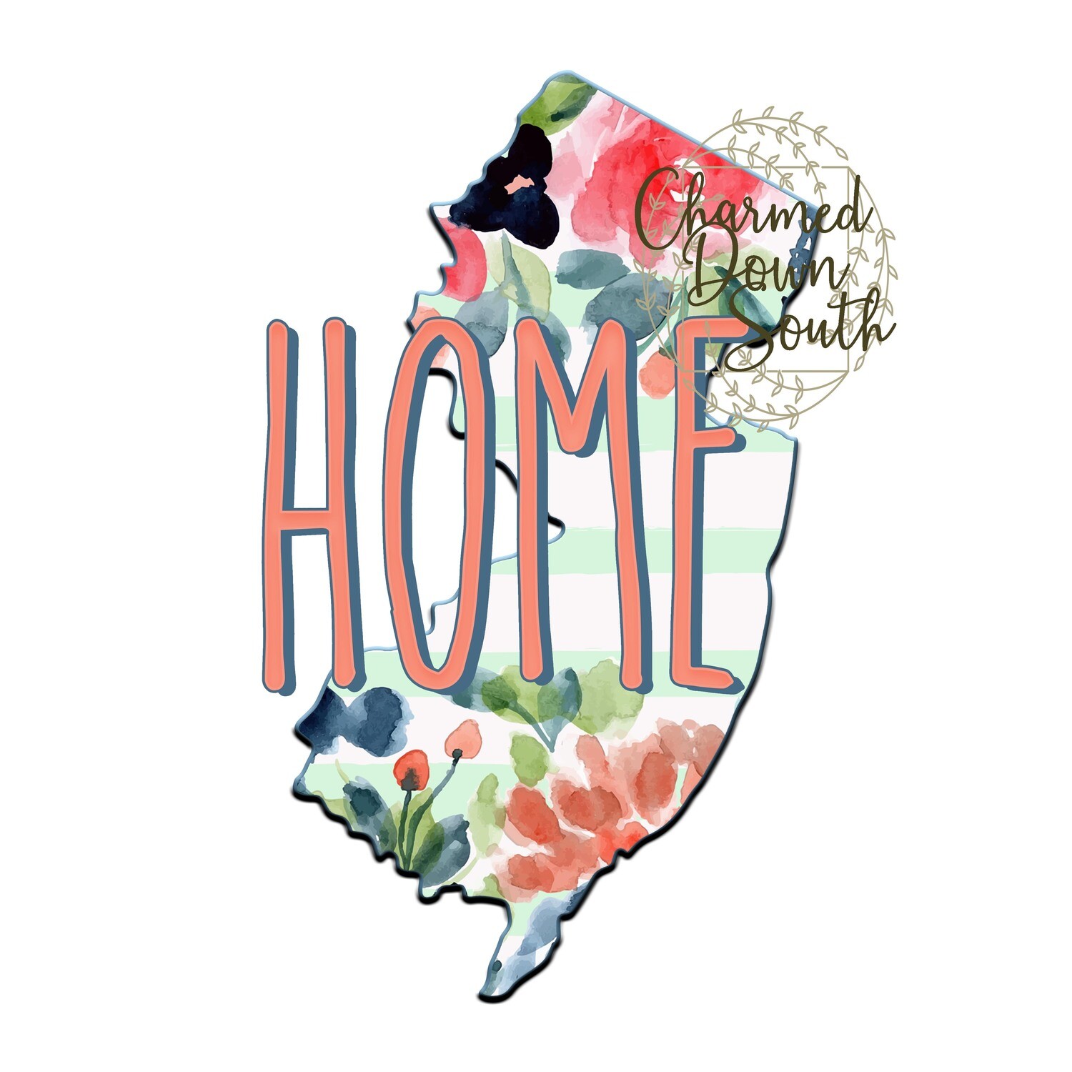 Preppy Floral New Jersey Home Digital Design