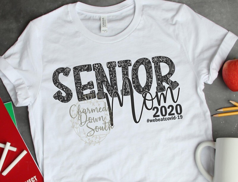 Senior Mom 2020 doodle print Digital Design