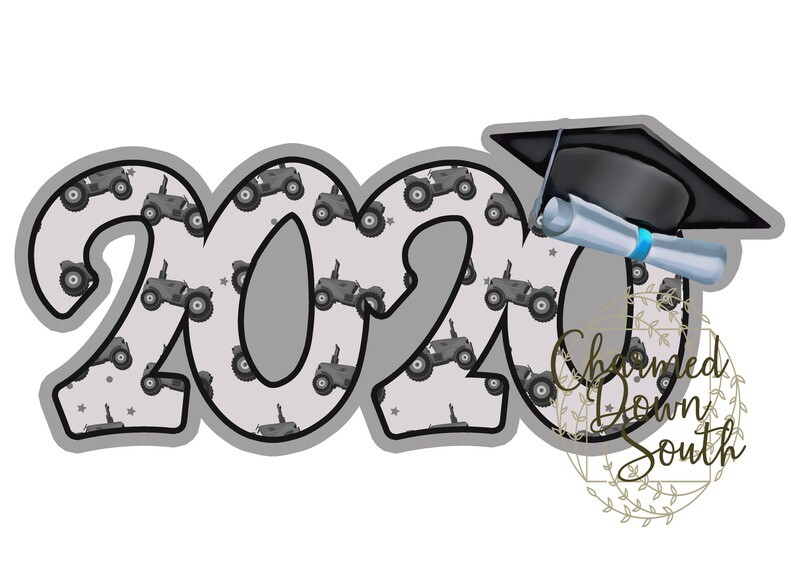 2020 Graduation Cap Digital Design Bundle 10 colors