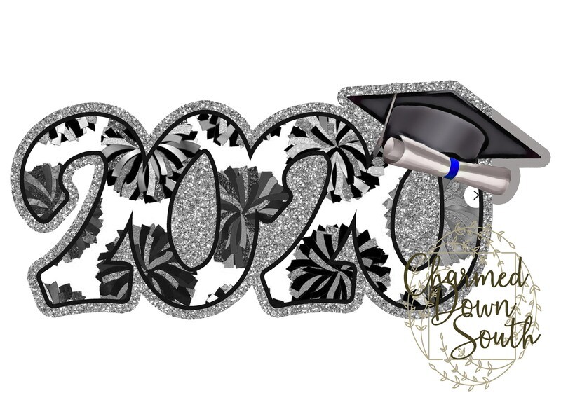 2020 Cheer Graduation Cap Digital Design Bundle 10 colors