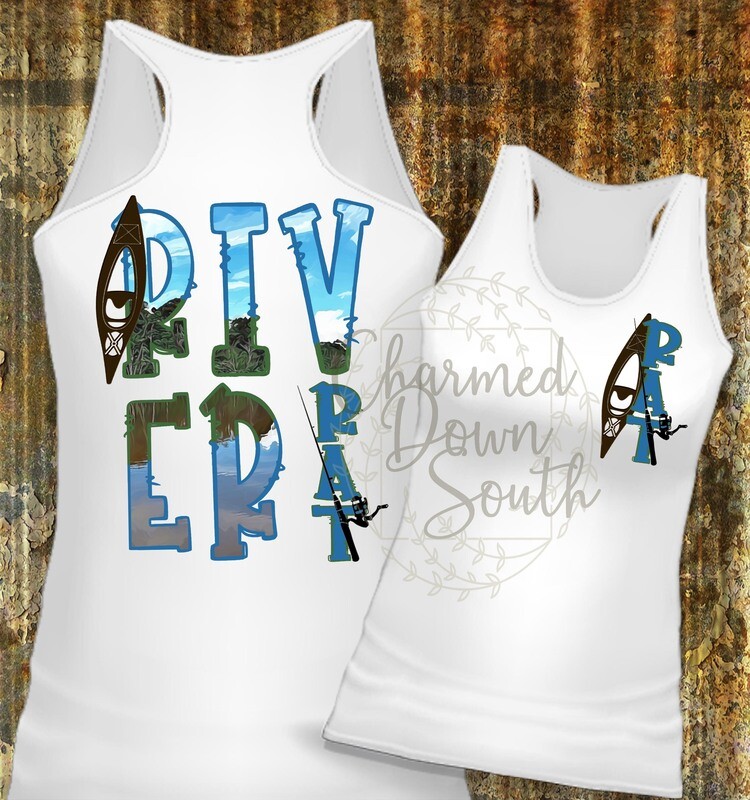 River Rat Front and Back Digital Design plus Unbranded Mock Up
