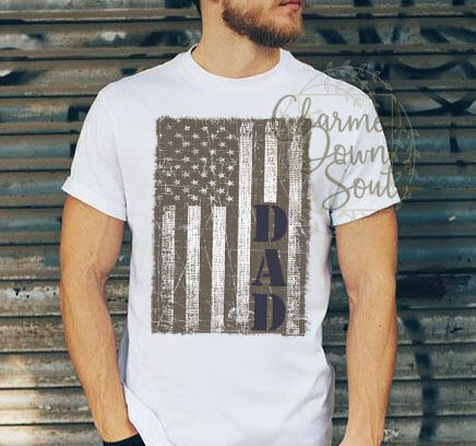 Distressed Flag Dad Digital Design