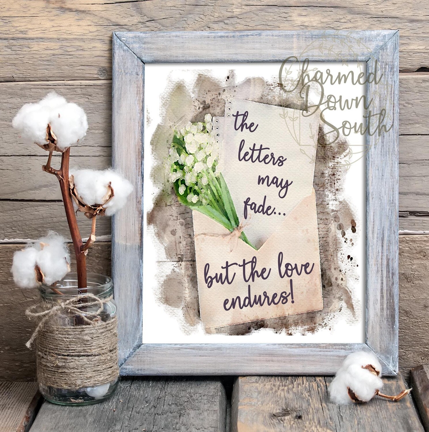 Watercolor The letters may fade Digital Design