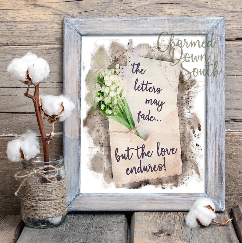 Watercolor The letters may fade Digital Design