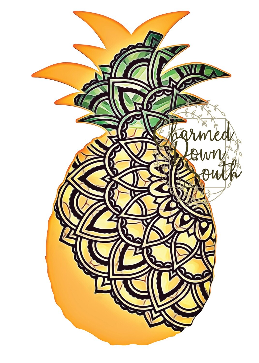 Mandala Pineapple Digital Design