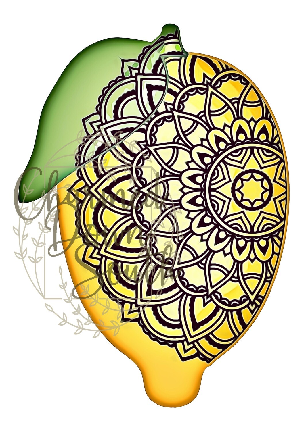 Mandala Lemon Digital Design