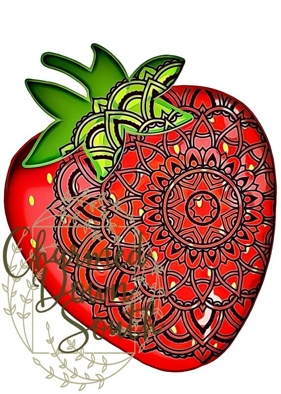 Mandala Pineapple Digital Design