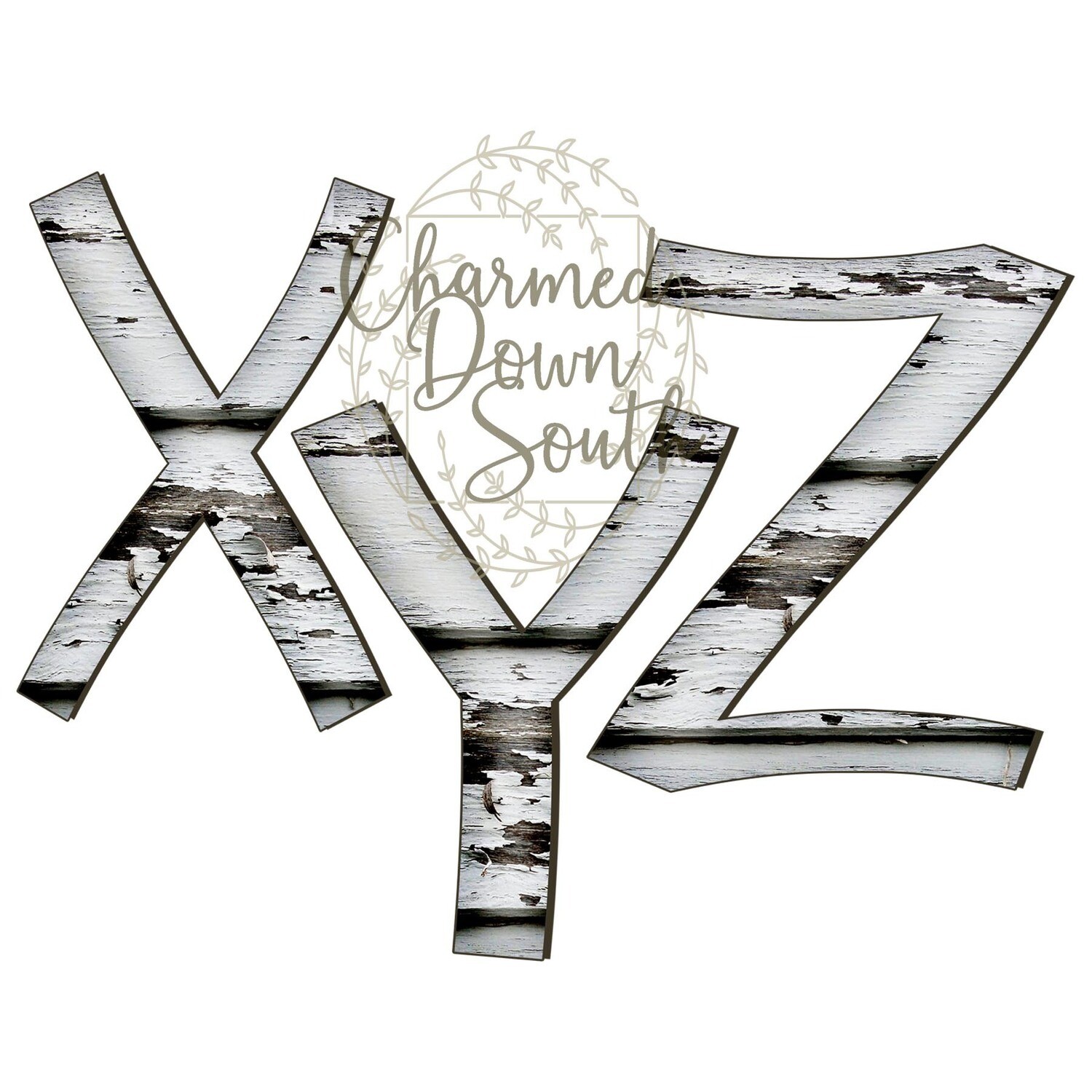 Old White Paint Farmhouse Digital Font