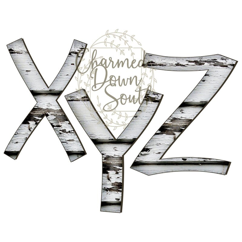 Old White Paint Farmhouse Digital Font