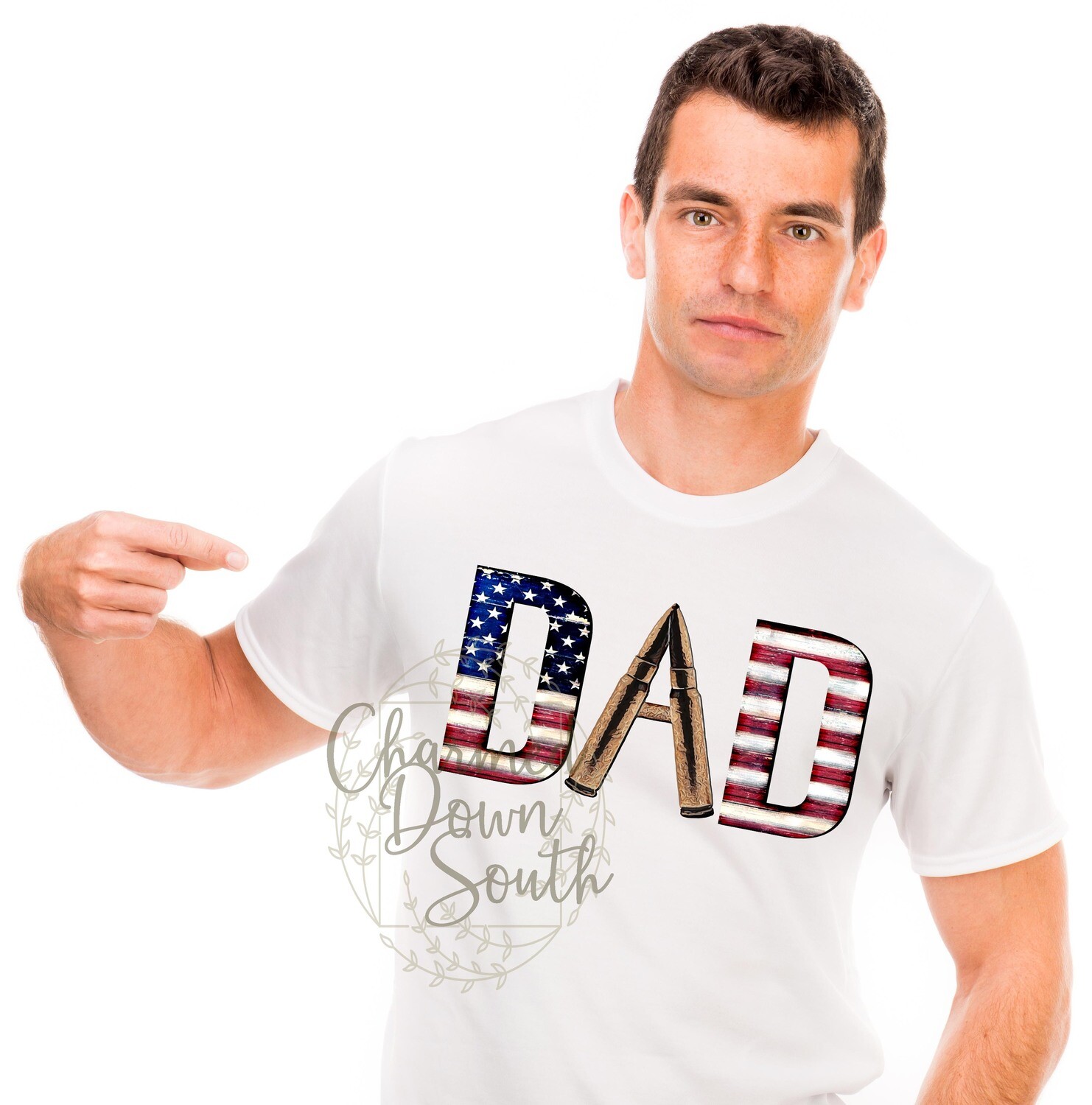 Flag Ammo Dad Digital Design