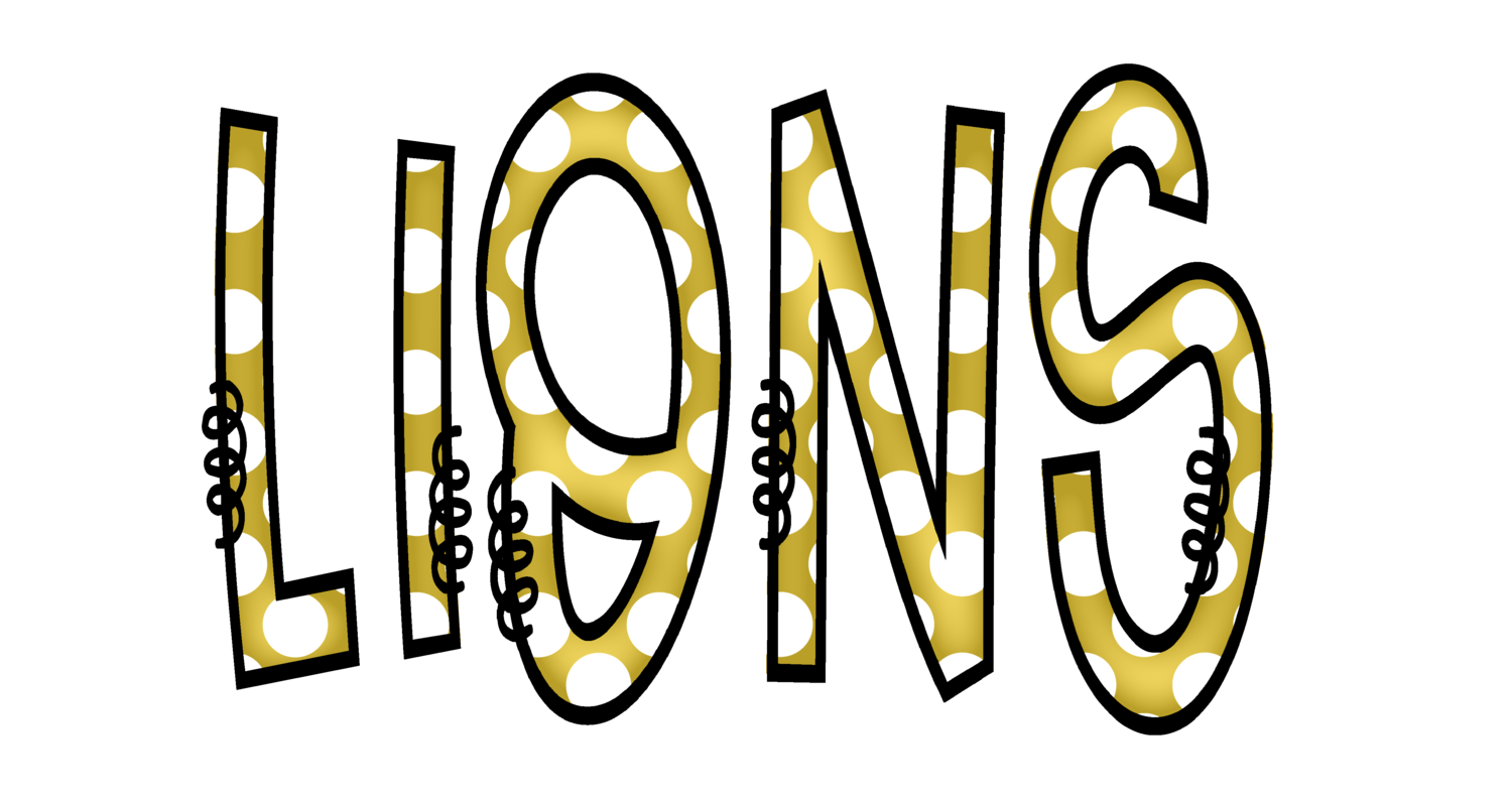 Doodle Mascot Lions Vegas Gold Black Digital Design