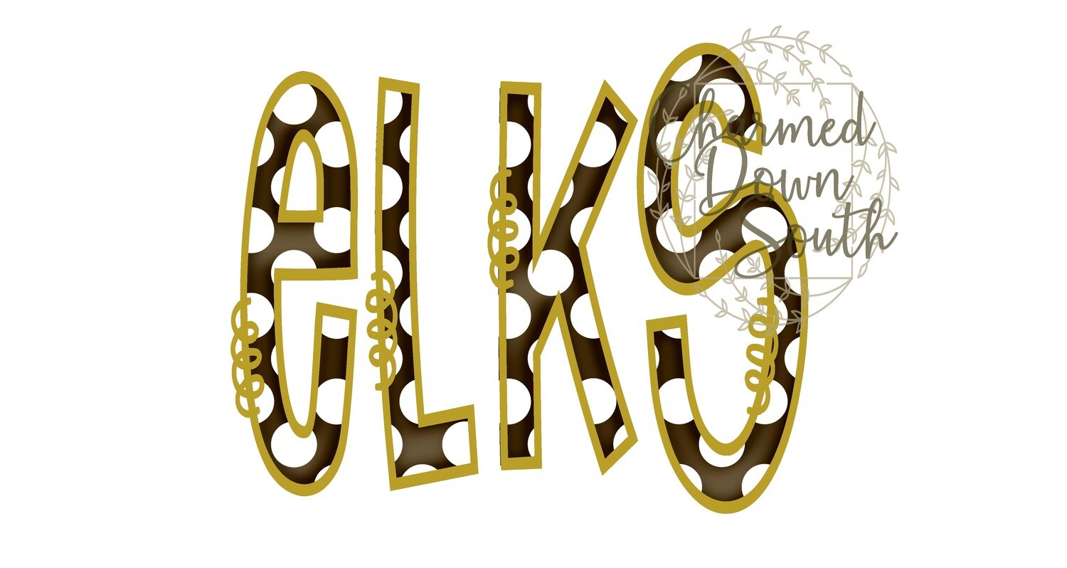 Doodle Mascot Elks Brown Vegas Gold Digital Design